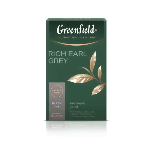 Чай Greenfield Rich Earl Grey листовой, 100 г черный