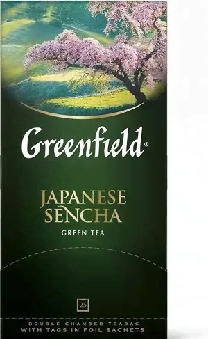 Зеленый чай в пакетиках Greenfield Japanese Sencha, 25 шт-4