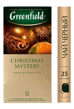 Чай Greenfield Christmas Mystery черный апельсин/корица 25пак. карт/уп. (0434-10)