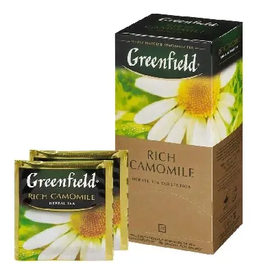 Greenfield Чай Greenfield Rich Camomile трав.фольг.25пак/уп,104574-2