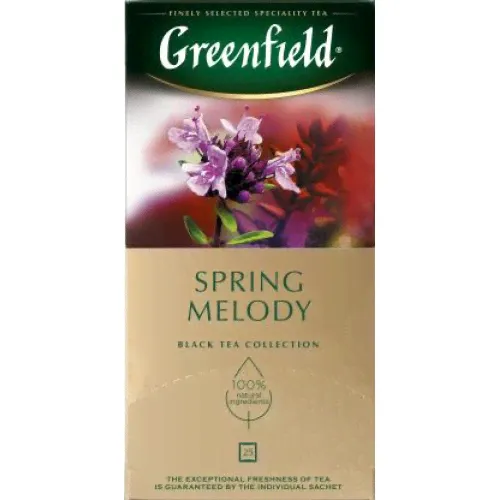 Чай черный Greenfield "Spring Melody", с чабрецом, 25 пакетиков