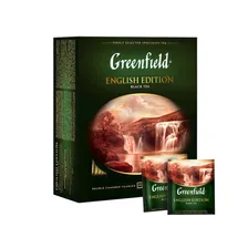Чай черный GREENFIELD English Edition Цейлонский байховый, 100пак ( 2 штуки )