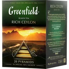 Чай черный Greenfield Rich Ceylon пирамидки , 20 пакетиков