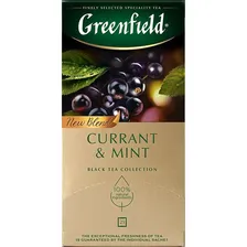 Чай черный Greenfield Currant and Mint 25 пакетиков (черная смородина, мята)