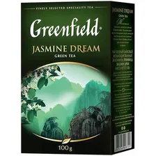 Чай Greenfield Jasmine Dream зелёный крупнолистовой, 100г